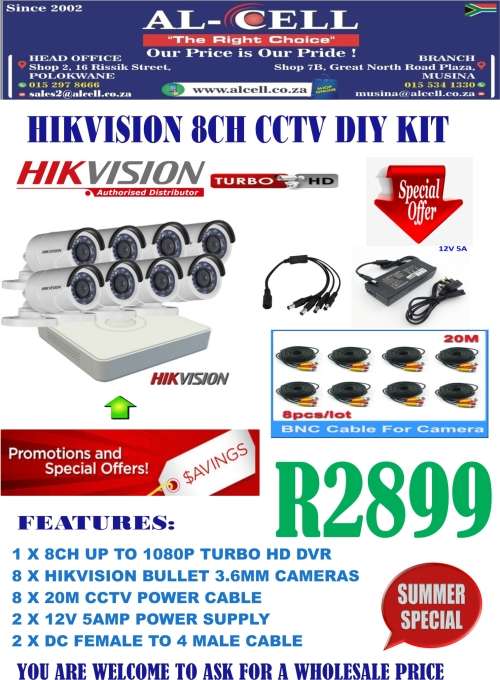 HIKVISION 8CH CCTV DIY KIT