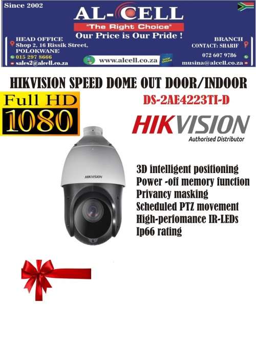 Hikvision 1080P PTZ Dome Camera