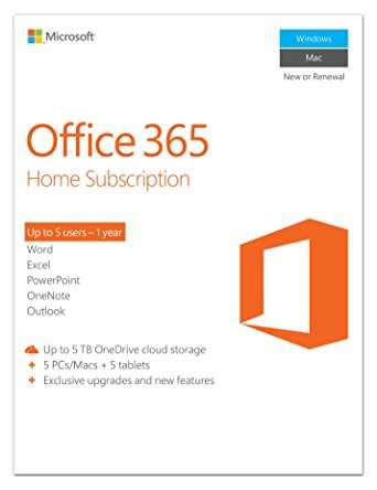 MICROSOFT OFFICE 365 HOME SUBSCRIPTION