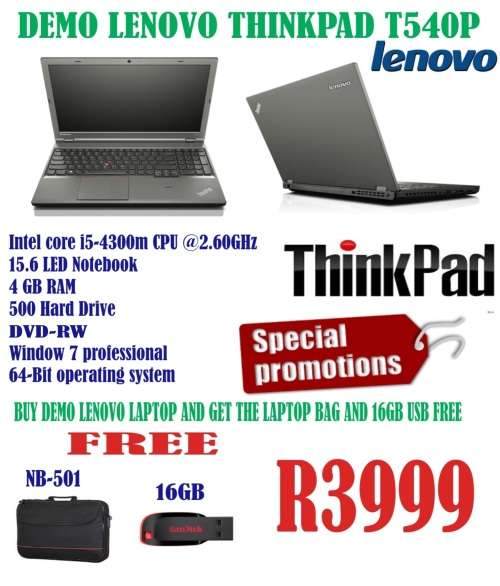 Demo Lenovo Thinkpad T540p Core I5