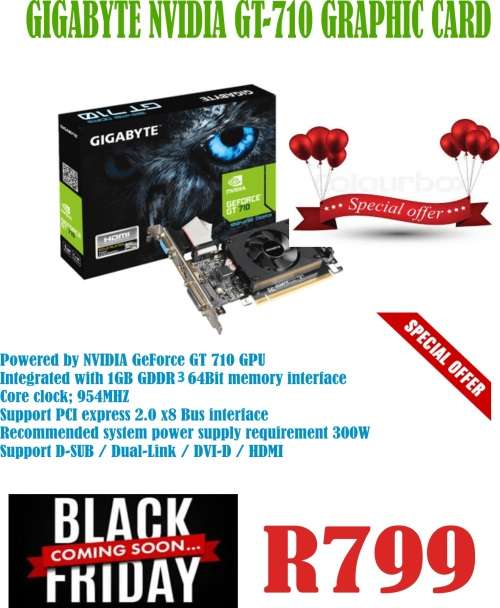 Gigabyte NVIDIA GT-710 Graphics Card