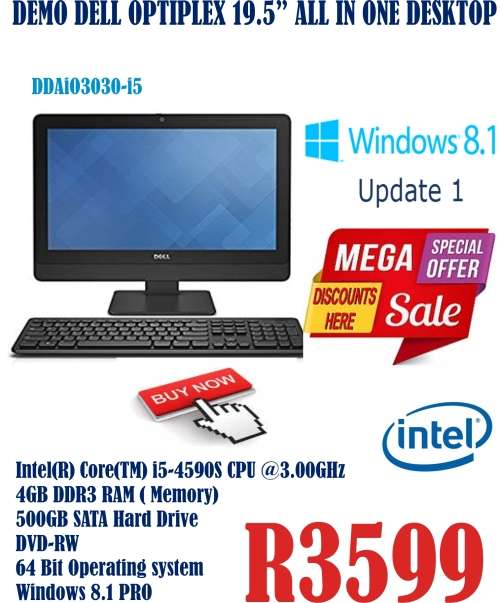 DEMO DELL OPTIPLEX 19.5" ALL IN ONE DESKTOP