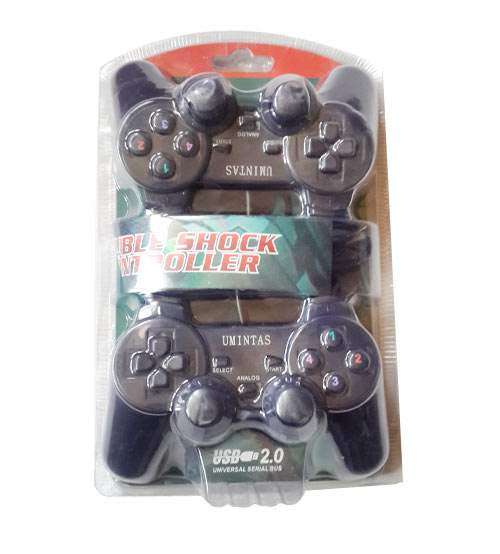 USB Double Shock Joystick Controller