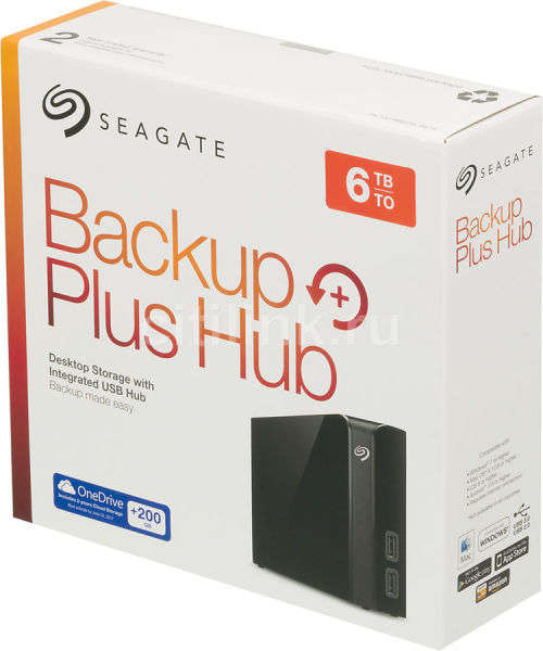 Seagate 6TB 3.5" Backup Plus Hub Desktop External Hard Drive
