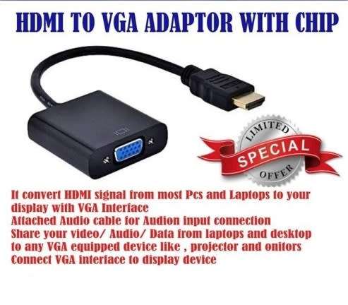 HDMI TO VGA ADAPTER WITH CHIP