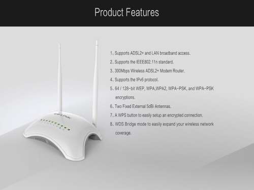 LB-LINK 300 Mbps Wireless N ADSL2 + Modem Router