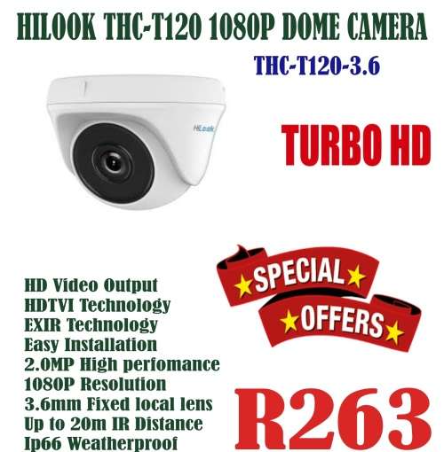HILOOK THC-T120-3.6 mm 1080p Dome Camera