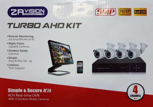 4 Channel AHD CCTV Kit With Remote Viewing
