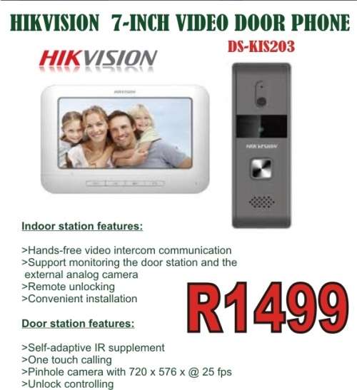 Hikvision 7" Inch Video Intercom Kit