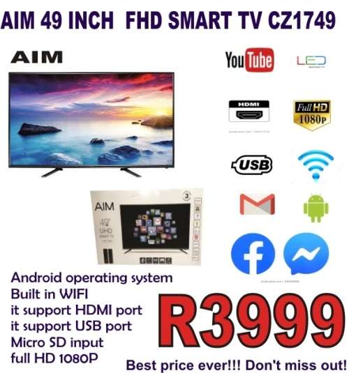 AIM 49" Inch FHD Smart TV CZ1749
