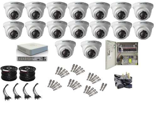 HIKVISION 16CH 2MP DOME KIT WITH 200M CABLE