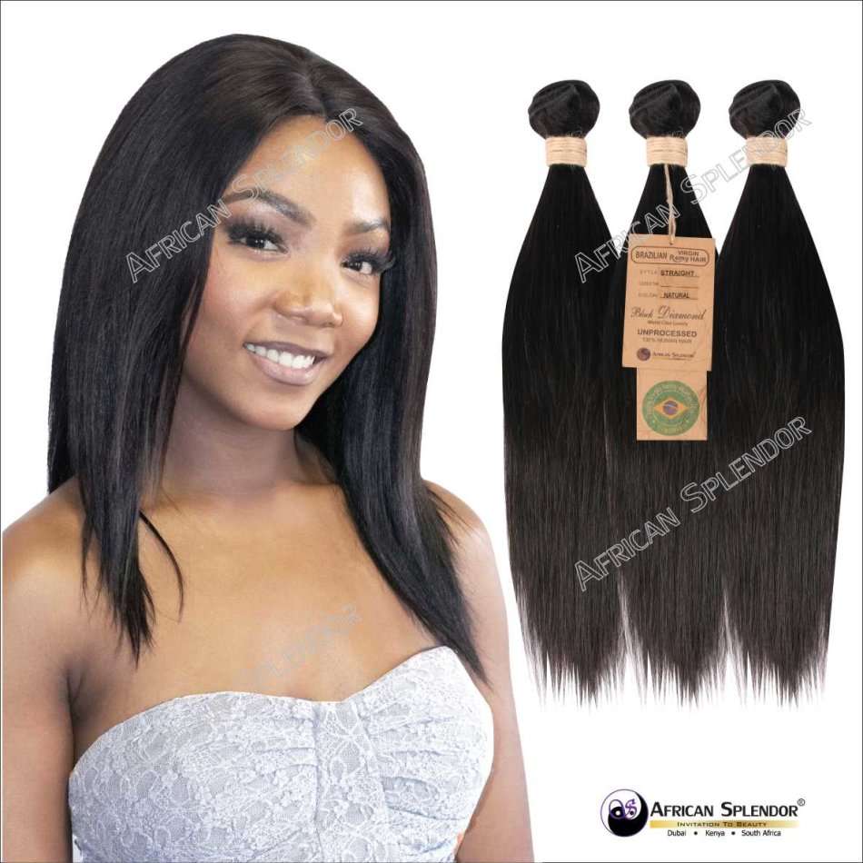 100% UNPROCESSED Virgin Remy Brazilian Human Hair 3 Bundles Set & 4''X4'' Lace Closure
