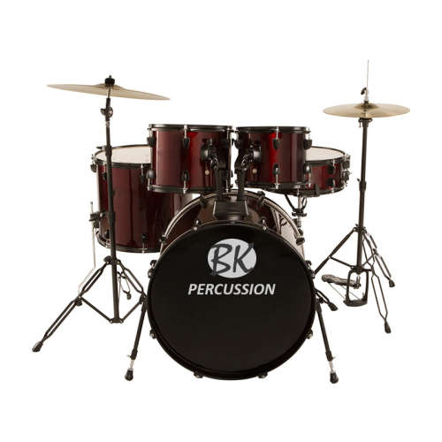 BK 5 Piece Drum set with Hardware and Cymbals