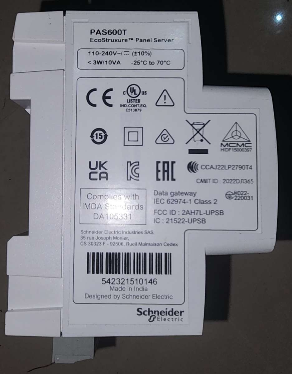 Schneider ecostruxure panel server