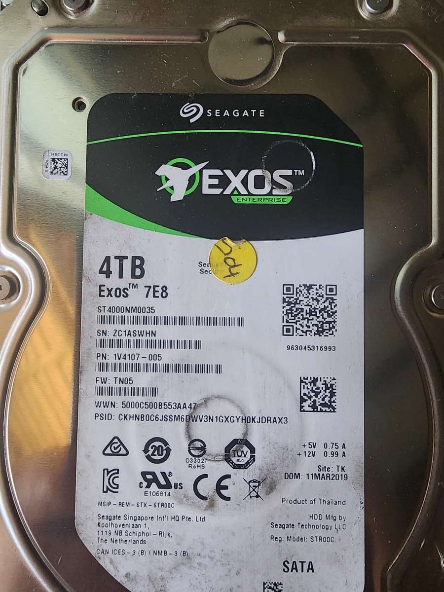Exos 4 TB hdd