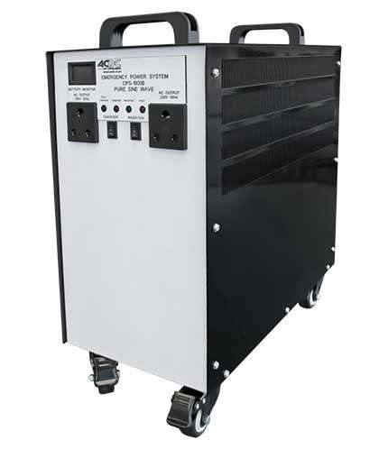 ACDC emergency power system Cps-1000B pure sine wave plus 105Ah battery