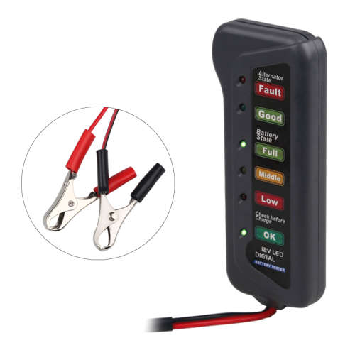 12V Battery Tester and Digital Alternator Tester