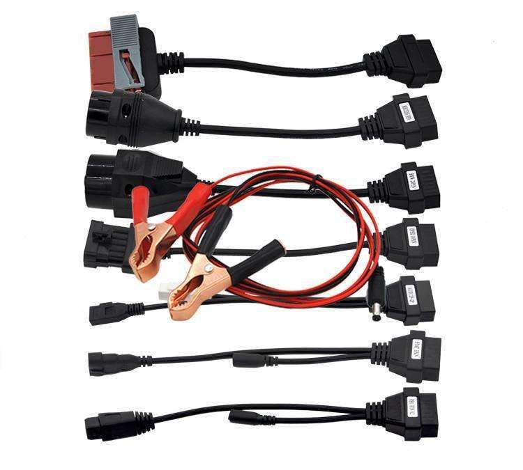 2021 DELPHI SILVER VCI WITH 8 PC CAR CABLE SET AND 8 PC TRUCK CABLE SET