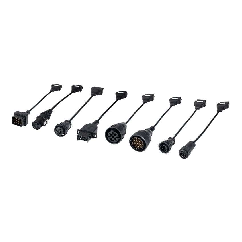 2021 DELPHI SILVER VCI WITH 8 PC CAR CABLE SET AND 8 PC TRUCK CABLE SET