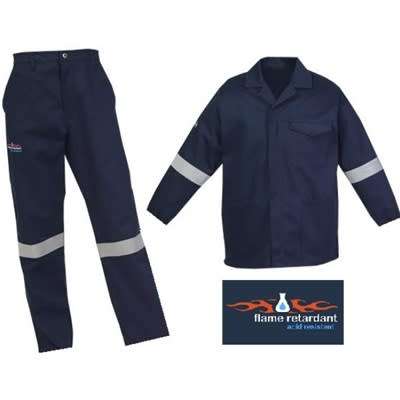 Flame retardant work suit two piece