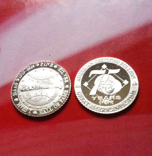 1 GRAM SILVER 2014 Baseball 99.9 Collectors Coin. Very RARE- Limited Run.