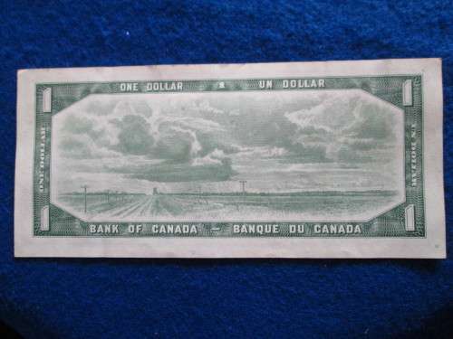 1954 BANK OF CANADA $1 ONE DOLLAR BEATTIE RASMINSKY