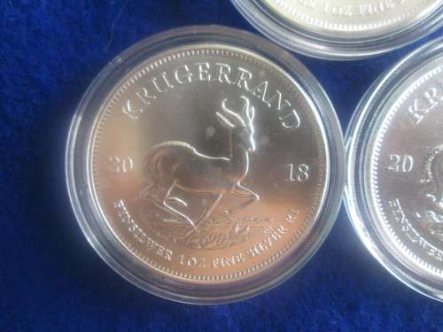 KRUGERRAND. 2019 1oz 999.9% PURE SOLID SILVER
