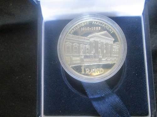 1985 SA Silver R1 Parliament Uncirculated