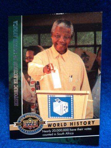 1989 - 2009 Upper Deck 20th Anniversary Retrospective Nelson Mandela # 743.