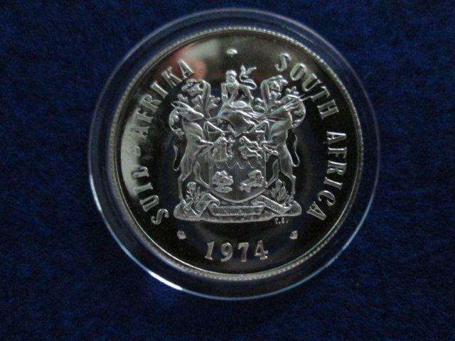 SOUTH AFRICA 1974 SILVER R1 - UNC