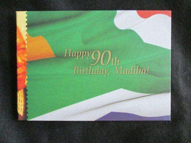 Nelson Mandela 90th Birthday Hard Cover Booklet.