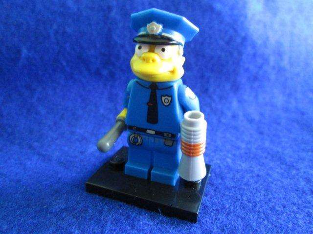 Chief Wiggum - LEGO The Simpsons Minifigure Removed from original Package.
