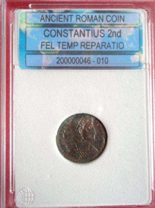 ANCIENT ROMAN COIN - CONSTANTIUS 2nd - FEL TEMP REPARATIO.