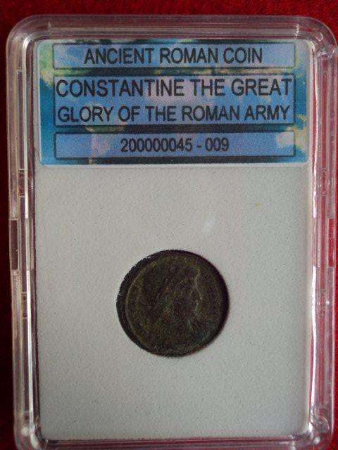 ANCIENT ROMAN COINS - CONSTANTINE THE GREAT - GLORY OF THE ROMAN ARMY.