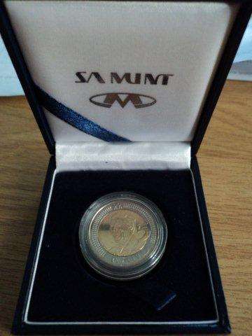 MANDELA 90TH BIRTHDAY R5 COIN UNCIRCULATED IN SA MINT BOX.