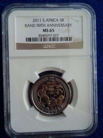 MS 65 - 2011 - 90TH ANNIVERSARY OF THE SARB.