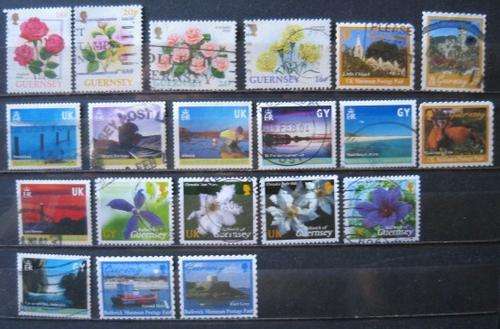 20 different used from guernsey