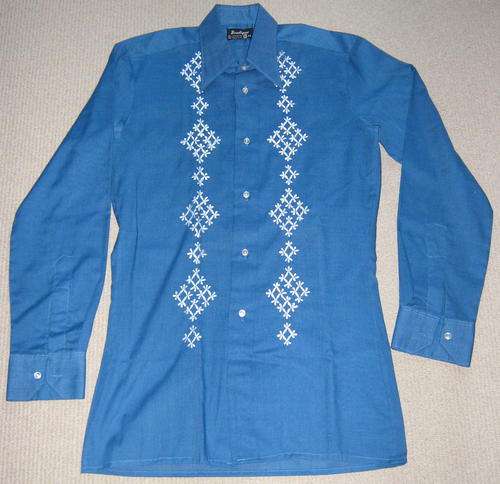 SMART SHIRT WITH EMBROIDERED FRONT