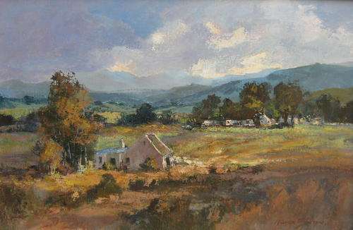 ANTON BENZON  (SA 1944 - )  LARGE OIL - 46 x 70cm