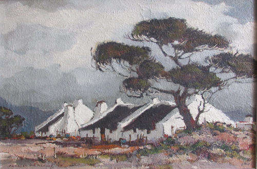 CHARLES VAN DER MERWE (1938 - 1996)  - CAPE COTTAGES
