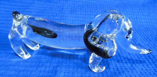 MURANO DACHSHUND - STUNNING DOG FIGURINE