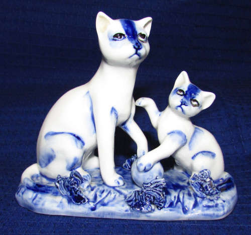 Blue and White Cats