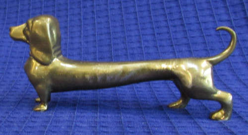 Brass Dachshund