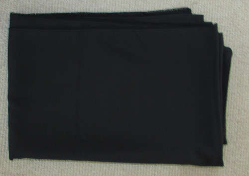 SOFT BLACK SILKY MATERIAL - 3.5 metres long