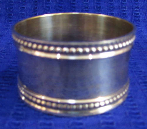SET OF 6 SILVER PLATED SERVIETTE RINGS