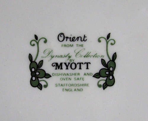 5 x MYOTT "ORIENT" SIDE PLATES