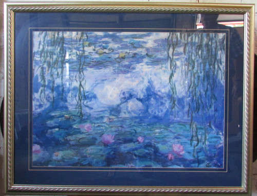 MONET WATERLILIES - FRAMED PRINT