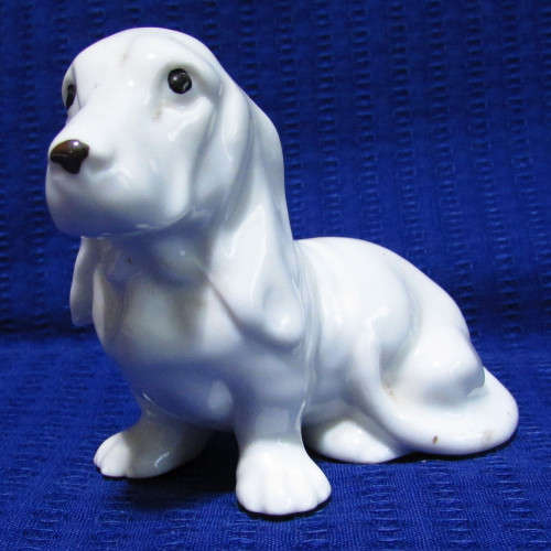 3 SMALL DACHSHUND FIGURINES