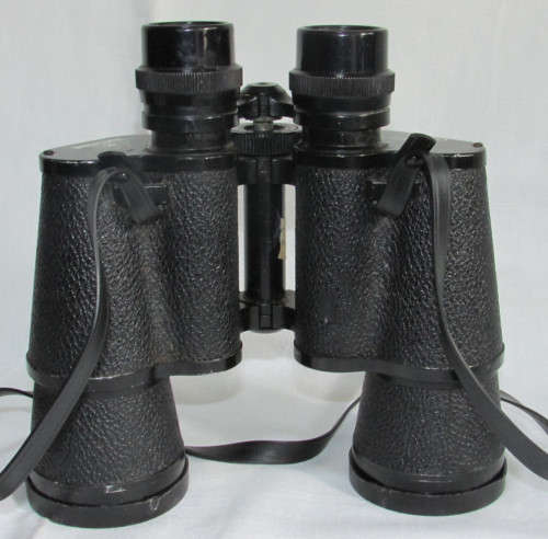 VINTAGE BINOCULARS WITH CASE - 7 x 50 - Interstate - good working condition
