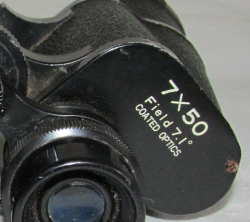 VINTAGE BINOCULARS WITH CASE - 7 x 50 - Interstate - good working condition